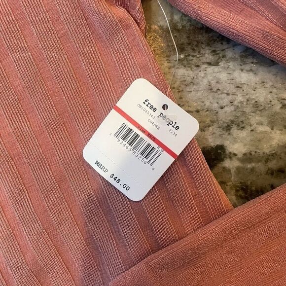 NWT Free People Lucky You Layering Top Copper Size XS/S - Picture 5 of 7